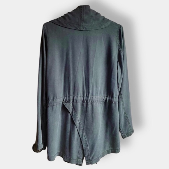 NWT Nanette Lepore soft olive tencel jacket size M - Picture 6 of 6